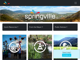 'springville.org' screenshot