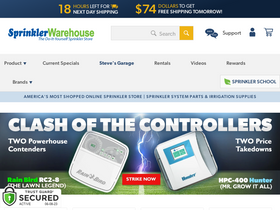 'sprinklerwarehouse.com' screenshot