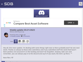 'spritedatabase.net' screenshot