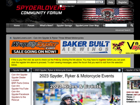 'spyderlovers.com' screenshot