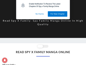 'spyfamilymanga.com' screenshot