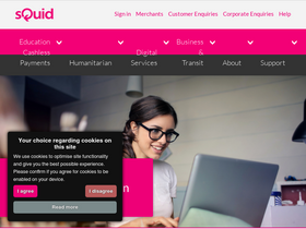 'squidcard.com' screenshot