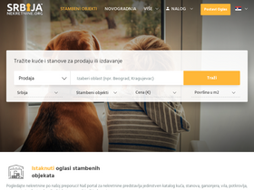 'srbija-nekretnine.org' screenshot