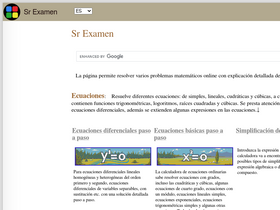 'srexamen.com' screenshot