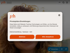 'srh-hochschule-heidelberg.de' screenshot