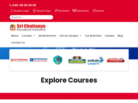 'srichaitanya.net' screenshot