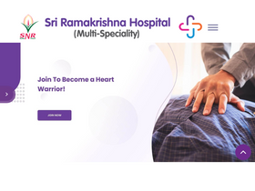 'sriramakrishnahospital.com' screenshot