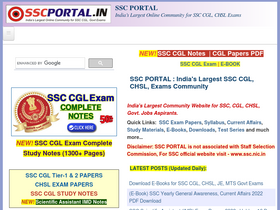 'sscportal.in' screenshot