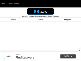 'sslivetv.com' screenshot