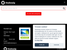 'stadssalg.no' screenshot
