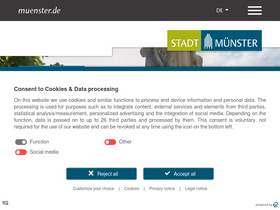 'stadt-muenster.de' screenshot