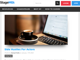'stagemilk.com' screenshot
