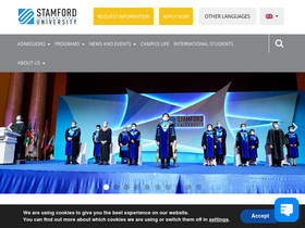 'stamford.edu' screenshot