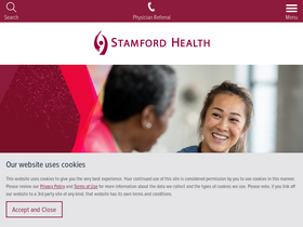 'stamfordhealth.org' screenshot