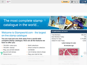 'stampworld.com' screenshot