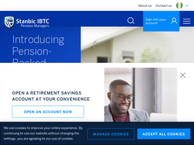 'stanbicibtcpension.com' screenshot