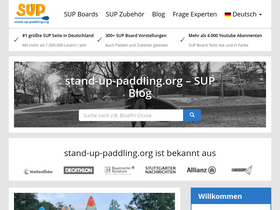 'stand-up-paddling.org' screenshot