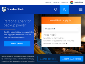 'standardbank.co.za' screenshot