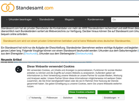 'standesamt.com' screenshot