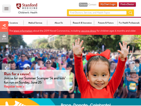 'stanfordchildrens.org' screenshot