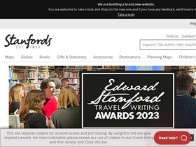 'stanfords.co.uk' screenshot