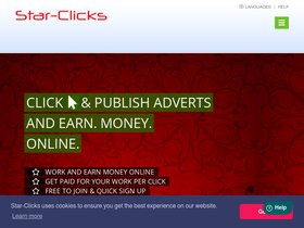 'star-clicks.com' screenshot