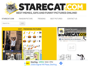 'starecat.com' screenshot