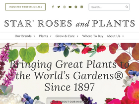 'starrosesandplants.com' screenshot