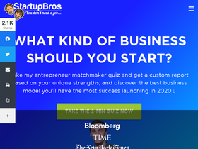 'startupbros.com' screenshot