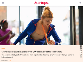'startups.co.uk' screenshot