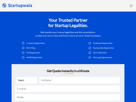 'startupwala.com' screenshot