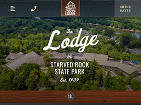 'starvedrocklodge.com' screenshot