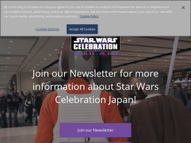 'starwarscelebration.com' screenshot