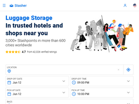 'stasher.com' screenshot