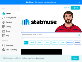 'statmuse.com' screenshot