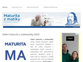 'statnimaturita-matika.cz' screenshot