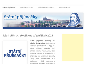 'statniprijimacky.cz' screenshot
