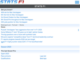 'statsf1.com' screenshot