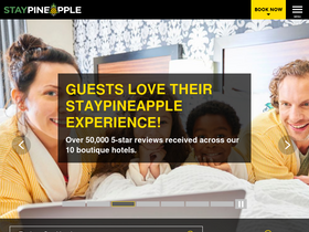 'staypineapple.com' screenshot