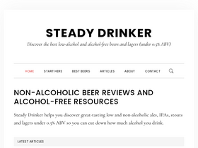 'steadydrinker.com' screenshot