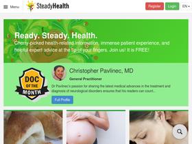 'steadyhealth.com' screenshot