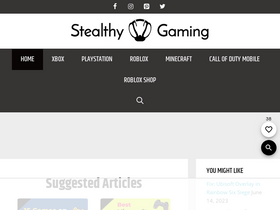 'stealthygaming.com' screenshot