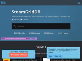 'steamgriddb.com' screenshot