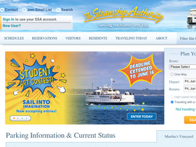 'steamshipauthority.com' screenshot