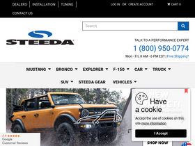 'steeda.com' screenshot