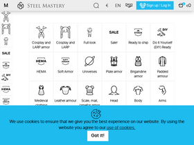 'steel-mastery.com' screenshot