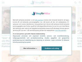 'stegforhalsa.se' screenshot