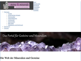 'steine-und-minerale.de' screenshot