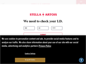 'stellaartois.com' screenshot