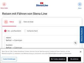 'stenaline.de' screenshot